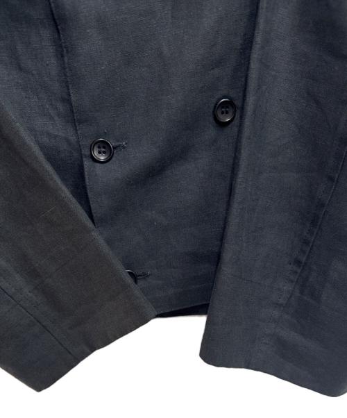 ANATOMICA（アナトミカ）ANATOMICA (アナトミカ) ノーカラーダブルジャケット ブラック サイズ:3の古着・服飾アイテム