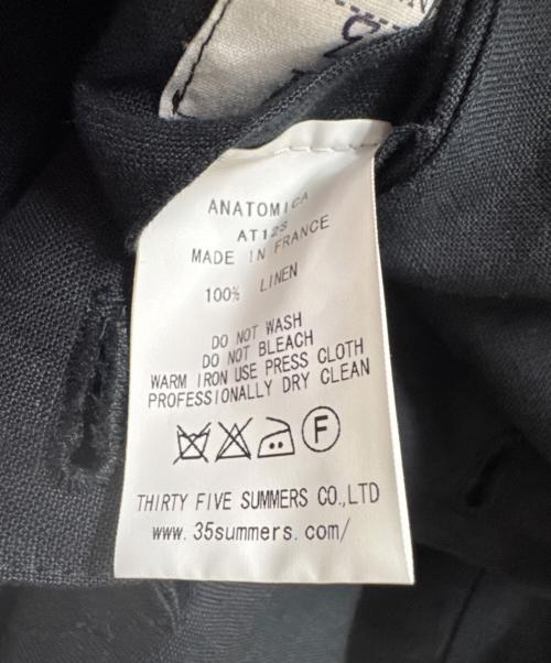 ANATOMICA（アナトミカ）ANATOMICA (アナトミカ) ノーカラーダブルジャケット ブラック サイズ:3の古着・服飾アイテム