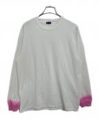 anytee classicsエニティー クラシックス）の古着「ロングスリーブカットソー」｜ホワイト×ピンク