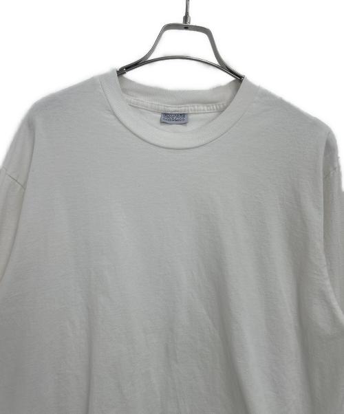 anytee classics（エニティー クラシックス）anytee classics (エニティー クラシックス) ロングスリーブカットソー ホワイト×ピンク サイズ:XLの古着・服飾アイテム