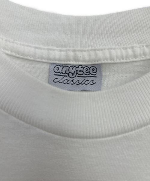 anytee classics（エニティー クラシックス）anytee classics (エニティー クラシックス) ロングスリーブカットソー ホワイト×ブルー サイズ:Lの古着・服飾アイテム