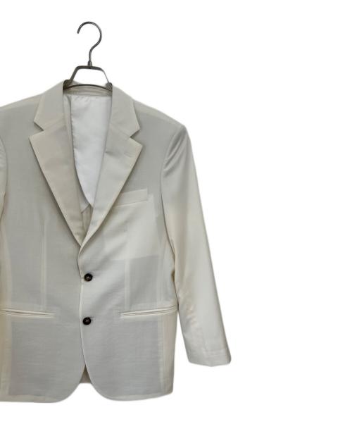 -（-）- (-) テーラードジャケット ホワイト サイズ:不明の古着・服飾アイテム