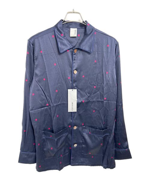 maxsix（マックスシックス）maxsix (マックスシックス) シルクドットシャツ ネイビー サイズ:L 未使用品の古着・服飾アイテム