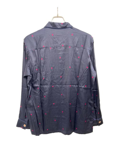 maxsix（マックスシックス）maxsix (マックスシックス) シルクドットシャツ ネイビー サイズ:L 未使用品の古着・服飾アイテム