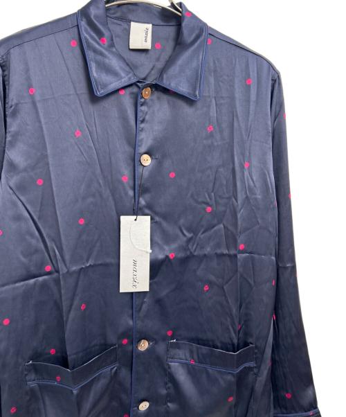 maxsix（マックスシックス）maxsix (マックスシックス) シルクドットシャツ ネイビー サイズ:L 未使用品の古着・服飾アイテム