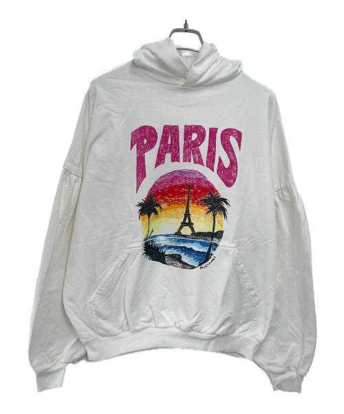 BALENCIAGA（バレンシアガ）BALENCIAGA (バレンシアガ) プルオーバーパーカー ホワイト サイズ:2の古着・服飾アイテム