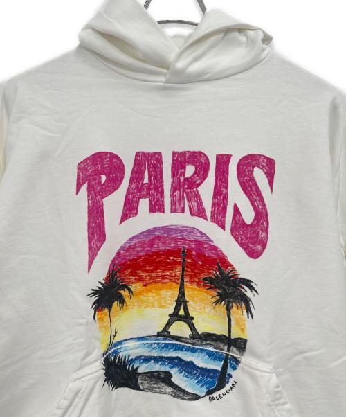 BALENCIAGA（バレンシアガ）BALENCIAGA (バレンシアガ) プルオーバーパーカー ホワイト サイズ:2の古着・服飾アイテム