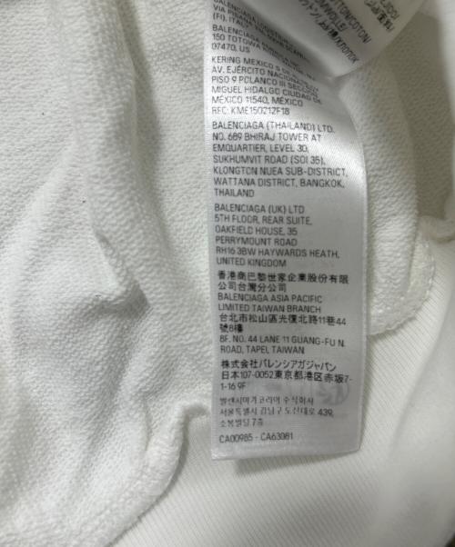 BALENCIAGA（バレンシアガ）BALENCIAGA (バレンシアガ) プルオーバーパーカー ホワイト サイズ:2の古着・服飾アイテム