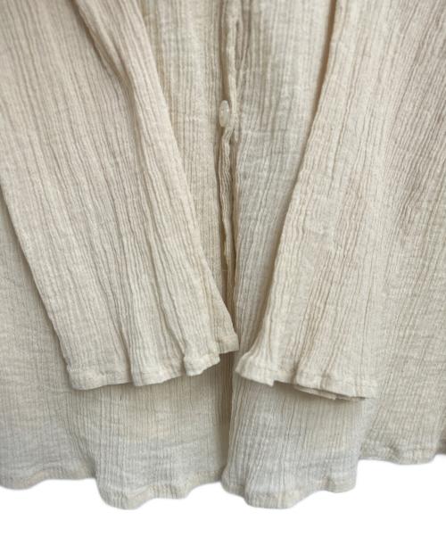 SHENERY（シーナリー）SHENERY (シーナリー) コットンシアー楊柳ブラウス ベージュ サイズ:Fの古着・服飾アイテム