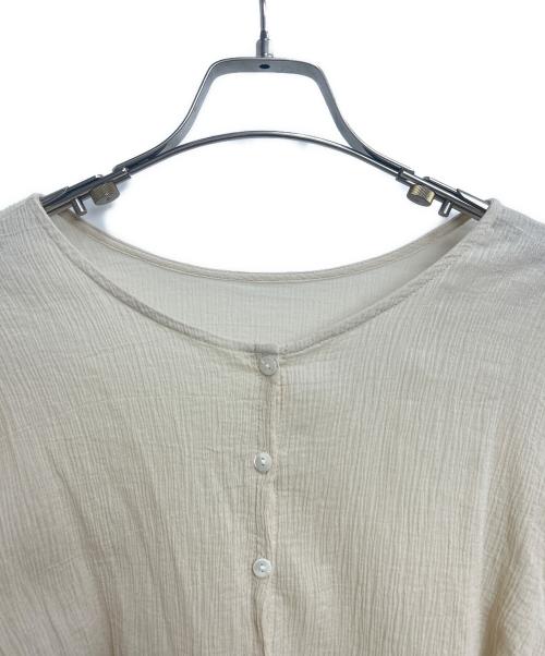 SHENERY（シーナリー）SHENERY (シーナリー) コットンシアー楊柳ブラウス ベージュ サイズ:Fの古着・服飾アイテム