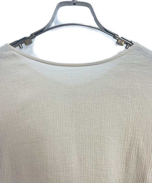 SHENERY（シーナリー）SHENERY (シーナリー) コットンシアー楊柳ブラウス ベージュ サイズ:Fの古着・服飾アイテム