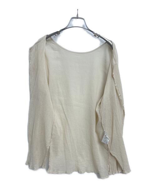SHENERY（シーナリー）SHENERY (シーナリー) コットンシアー楊柳ブラウス ベージュ サイズ:Fの古着・服飾アイテム