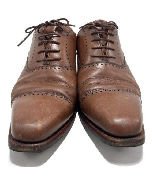 SCOTCH GRAIN（スコッチグレイン）SCOTCH GRAIN (スコッチグレイン) ストレートチップシューズ ブラウン サイズ:26の古着・服飾アイテム