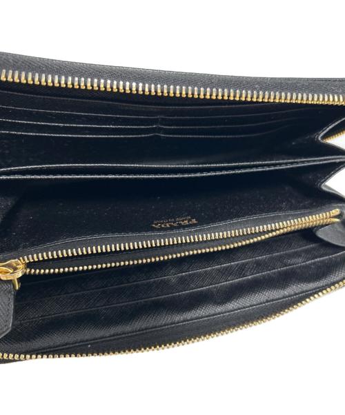 PRADA（プラダ）PRADA (プラダ) ラウンドファスナー財布 ブラックの古着・服飾アイテム