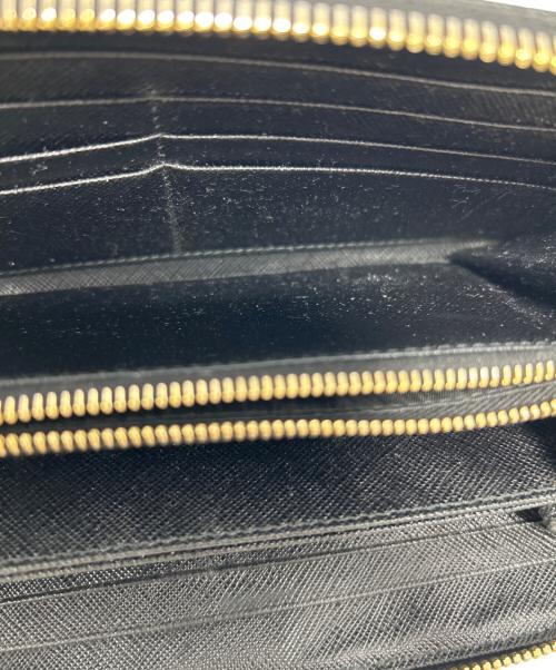 PRADA（プラダ）PRADA (プラダ) ラウンドファスナー財布 ブラックの古着・服飾アイテム