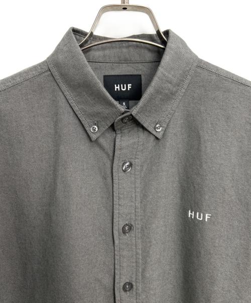 HUF（ハフ）HUF (ハフ) ロングスリーブシャツ グレー サイズ:Sの古着・服飾アイテム