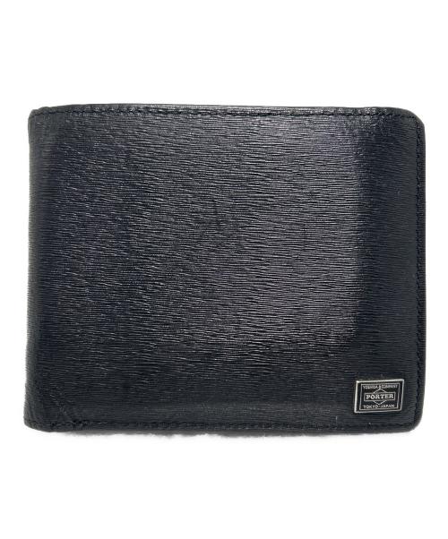 PORTER（ポーター）PORTER (ポーター) 2つ折り財布 ブラックの古着・服飾アイテム