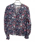ISABEL MARANT ETOILEイザベルマランエトワール）の古着「総柄シャツ」｜ネイビー
