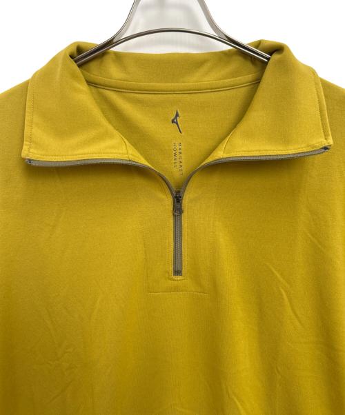 MARGARET HOWELL（マーガレットハウエル）MARGARET HOWELL (マーガレットハウエル) MIZUNO (ミズノ) ハーフジップスウェット イエロー サイズ:Lの古着・服飾アイテム