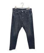 BEAUTY&YOUTHビューティーアンドユース）の古着「5ポケットシェービングデニムパンツ」｜ブラック