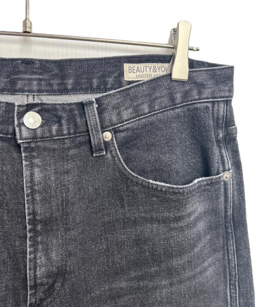BEAUTY&YOUTH（ビューティーアンドユース）BEAUTY&YOUTH (ビューティーアンドユース) 5ポケットシェービングデニムパンツ ブラック サイズ:34の古着・服飾アイテム