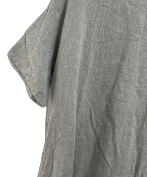 08MAB（ゼロハチマブ）08MAB (ゼロハチマブ) サイドボタンリネンワンピース ベージュ サイズ:Fの古着・服飾アイテム