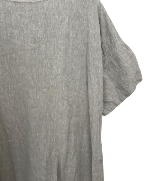 08MAB（ゼロハチマブ）08MAB (ゼロハチマブ) サイドボタンリネンワンピース ベージュ サイズ:Fの古着・服飾アイテム