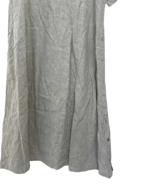 08MAB（ゼロハチマブ）08MAB (ゼロハチマブ) サイドボタンリネンワンピース ベージュ サイズ:Fの古着・服飾アイテム