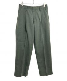 KOLOR（カラー）の古着「2タックパンツ」｜グリーン系