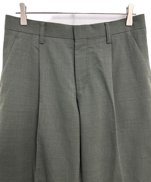 KOLOR（カラー）KOLOR (カラー) 2タックパンツ グリーン系 サイズ:2の古着・服飾アイテム