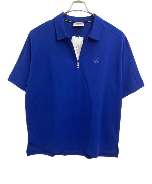 Calvin Klein（カルバンクライン）Calvin Klein (カルバンクライン) クーリングポロシャツ ブルー サイズ:XL 未使用品の古着・服飾アイテム