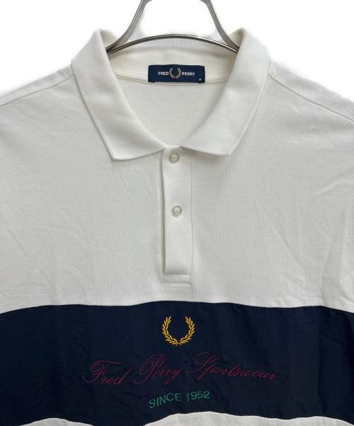 FRED PERRY（フレッドペリー）FRED PERRY (フレッドペリー) ポロシャツ ホワイト サイズ:Mの古着・服飾アイテム