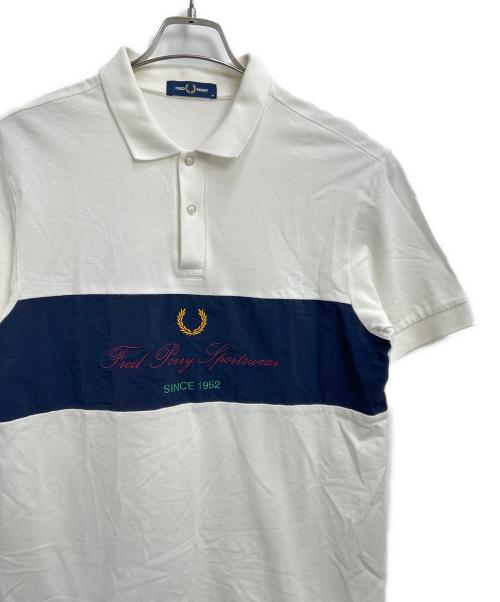 FRED PERRY（フレッドペリー）FRED PERRY (フレッドペリー) ポロシャツ ホワイト サイズ:Mの古着・服飾アイテム