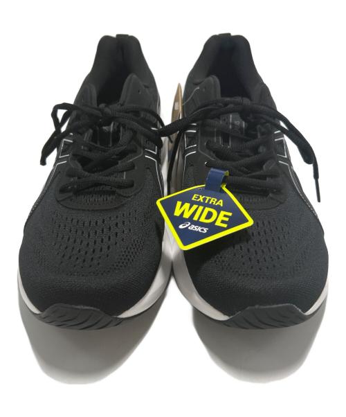 asics（アシックス）asics (アシックス) ランニングシューズ ブラック×ホワイト サイズ:28 未使用品の古着・服飾アイテム