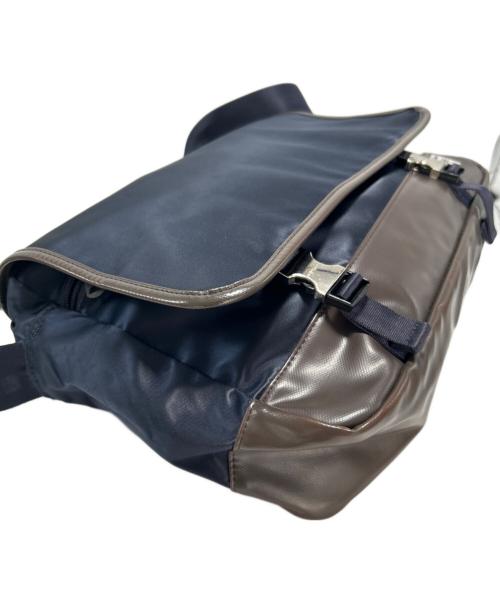 PORTER（ポーター）PORTER (ポーター) ショルダーバッグ ネイビー×ブラウンの古着・服飾アイテム