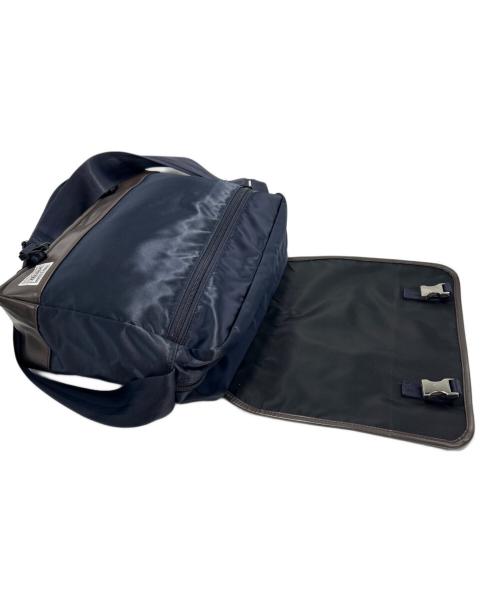 PORTER（ポーター）PORTER (ポーター) ショルダーバッグ ネイビー×ブラウンの古着・服飾アイテム