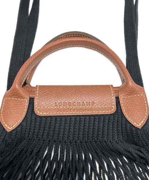 LONGCHAMP（ロンシャン）LONGCHAMP (ロンシャン) FILT (フィルト) ショルダーバッグ ブラック×ブラウンの古着・服飾アイテム