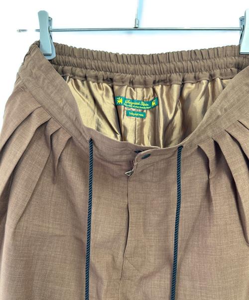 SASQUATCHfabrix.（サスクワッチファブリックス）SASQUATCHfabrix. (サスクワッチファブリックス) ワイドパンツスラックス ブラウン サイズ:Lの古着・服飾アイテム