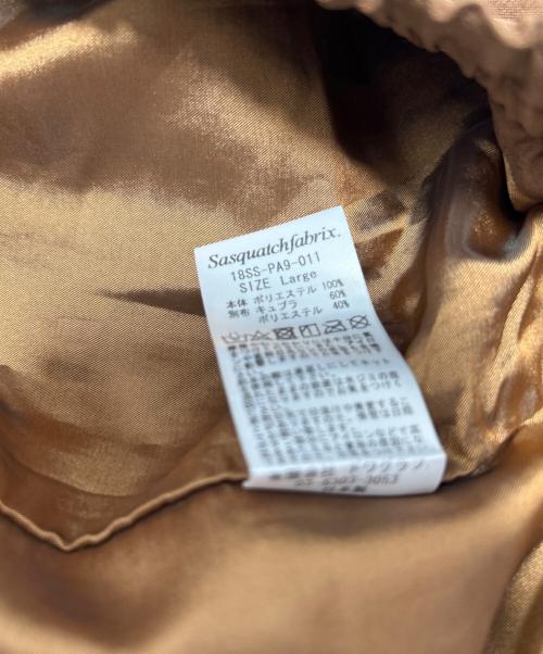 SASQUATCHfabrix.（サスクワッチファブリックス）SASQUATCHfabrix. (サスクワッチファブリックス) ワイドパンツスラックス ブラウン サイズ:Lの古着・服飾アイテム