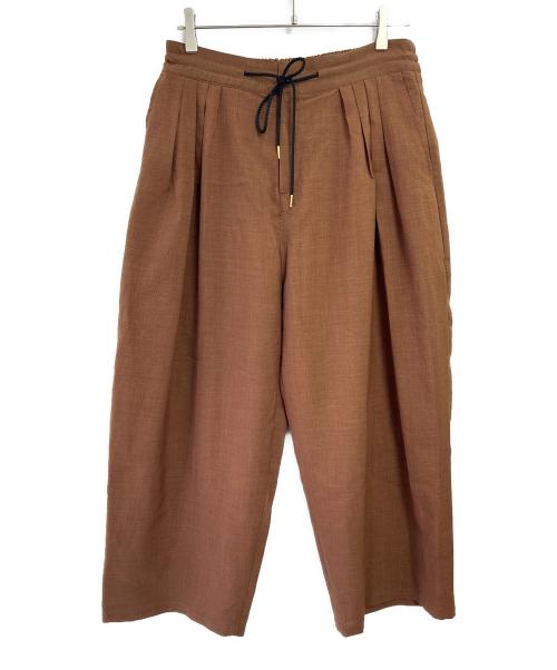 SASQUATCHfabrix.（サスクワッチファブリックス）SASQUATCHfabrix. (サスクワッチファブリックス) ワイドパンツスラックス ブラウン サイズ:Lの古着・服飾アイテム