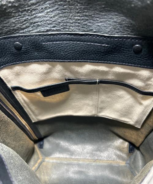 genten（ゲンテン）genten (ゲンテン) レザーリュック ブラックの古着・服飾アイテム