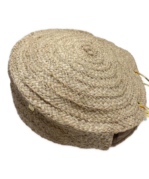 VIOLAd'ORO（ヴィオラドーロ）VIOLAd'ORO (ヴィオラドーロ) サークルカゴバッグ ベージュの古着・服飾アイテム