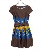 M'S GRACYエムズグレイシー）の古着「ノースリーブワンピース」｜ブラウン