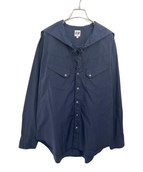 AiE（エーアイイー）AiE (エーアイイー) 長袖シャツ ネイビー サイズ:Lの古着・服飾アイテム