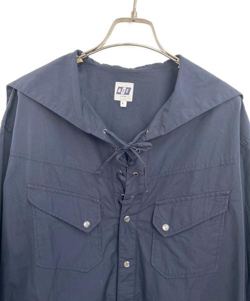AiE（エーアイイー）AiE (エーアイイー) 長袖シャツ ネイビー サイズ:Lの古着・服飾アイテム