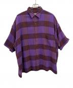 H BEAUTY&YOUTHエイチ ビューティー&ユース）の古着「半袖シャツ」｜パープル