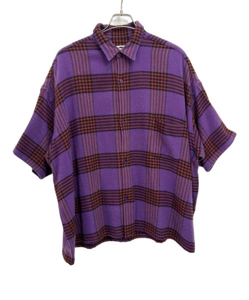 H BEAUTY&YOUTH（エイチ ビューティー&ユース）H BEAUTY&YOUTH (エイチ ビューティー&ユース) 半袖シャツ パープル サイズ:Lの古着・服飾アイテム