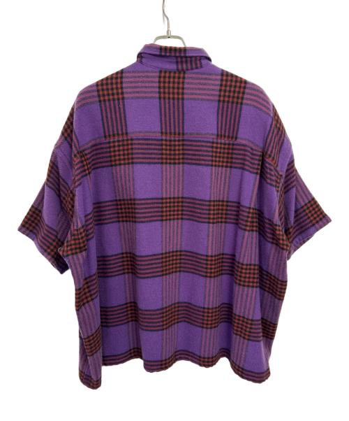 H BEAUTY&YOUTH（エイチ ビューティー&ユース）H BEAUTY&YOUTH (エイチ ビューティー&ユース) 半袖シャツ パープル サイズ:Lの古着・服飾アイテム