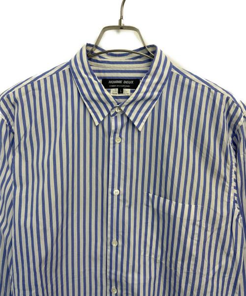 COMME des GARCONS HOMME DEUX（コムデギャルソン オム ドゥ）COMME des GARCONS HOMME DEUX (コムデギャルソン オム ドゥ) 長袖シャツ ブルー サイズ:Lの古着・服飾アイテム
