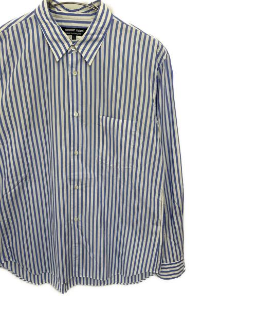 COMME des GARCONS HOMME DEUX（コムデギャルソン オム ドゥ）COMME des GARCONS HOMME DEUX (コムデギャルソン オム ドゥ) 長袖シャツ ブルー サイズ:Lの古着・服飾アイテム